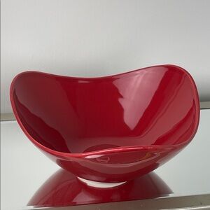 PF Home Modern Red Glazed Ceramic 9”Bowl – Made in Portugal